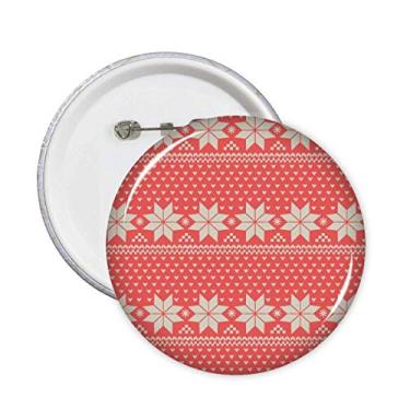 Imagem de Ilustração octogonal em forma de coração padrão pinos crachá botão emblema acessório decoração 5 peças