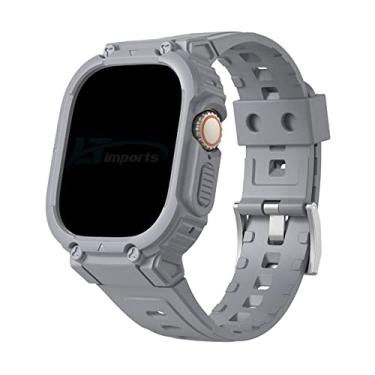 Imagem de Pulseira Armadura Personalize Watch PW, compativel com Apple Watch Ultra 49mm e Apple Watch Ultra 2 49mm (Cinza)