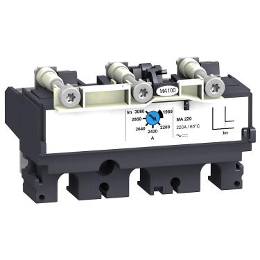 Imagem de Disparador Tripolar 220A P/ Disjuntor NSX250 MA220 Cod. LV431500 – Schneider
