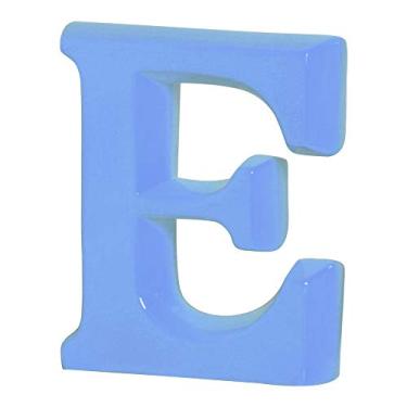 Imagem de Letra E Grande Ceramicas Pegorin Azul Bebe