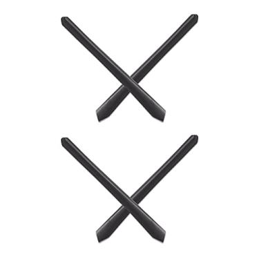 Imagem de Mryok Meias de substituição para óculos Oakley Crosslink Zero Glass – Opções, Preto e preto, One Size