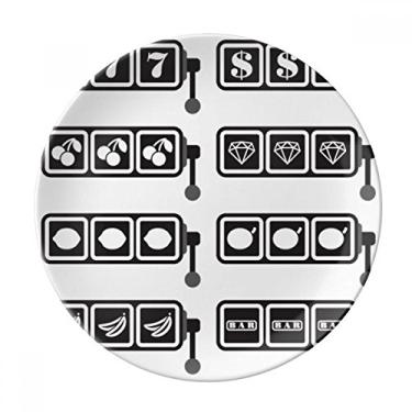 Imagem de Prato de ilustração com padrão vencedor da máquina de fenda decorativo de porcelana Salver louças de jantar