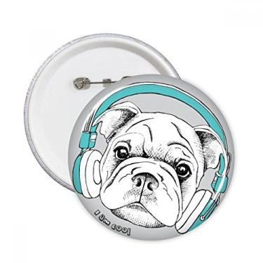 Imagem de Fone de ouvido musical, sons de vitalidade para cães, broches, decoração de roupas, 5 peças, presente