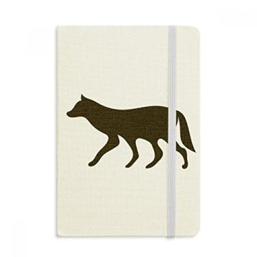 Imagem de Caderno de desenho de animal lobo preto capa dura diário clássico A5