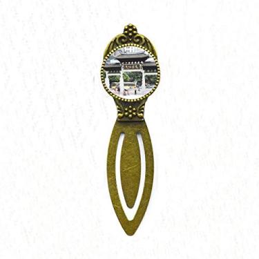 Imagem de Marcador de página retrô de fotografia de arquitetura tradicional chinesa