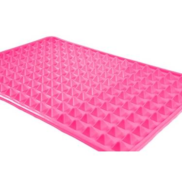 Imagem de Tapete Culinário de Silicone p/assados Pirâmide (Rosa)