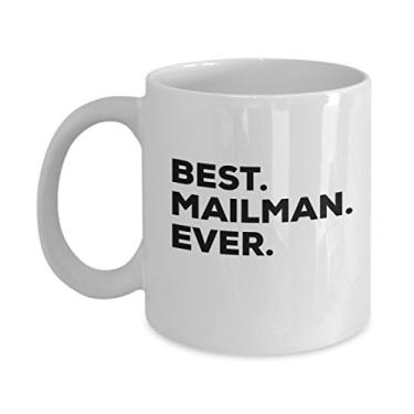 Imagem de Caneca Best Mailman Ever – Caneca de café para carteiro – Presentes de carteiro – Presente engraçado ou aposentadoria para os aposentados – Aniversário de Natal – abaixo de US$ 20 ou adicionar à caixa de presente (325 ml, carteiro)