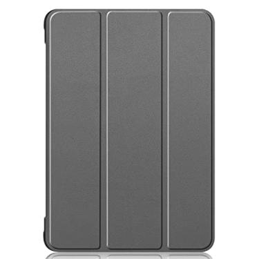 Imagem de Estojo Protetor para Amazon 11" Kindle Fire Max 11 Tablet(13ª geração, Lançada em 2023), Capa Protetora Dobrável Para Tablet Fire 11 Com Função Automática de Despertar/Dormir, Cinza