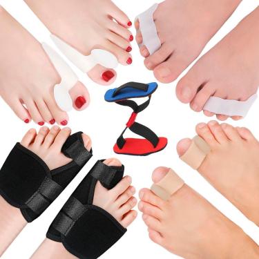 Imagem de KIT 9 PÇS PROTETOR CORRETOR JOANETE PÉS ALÍVIO DOR CÓD-240-Feminino