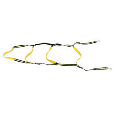 Imagem de Escada de corda de embarque portátil marinha verde leve barco pesca corda escadaria acessórios de iate (escada de 4 degraus)