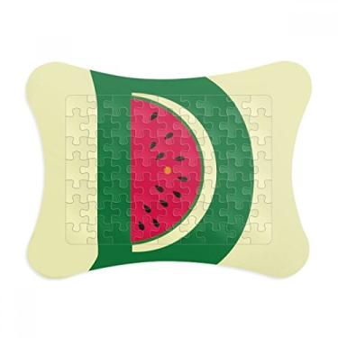Imagem de D Alfabeto Melancia Frutas Linda Moldura de quebra-cabeça Decoração de Imagem Enfeite de Jogos