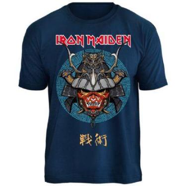 Imagem de Camiseta Iron Maiden Senjutsu Azul-Escuro Original Stamp Licenciada Ts