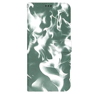 Imagem de HUANGTAOLI Capa de telefone com suporte com fecho magnético para LG K52, carteira de couro PU slots para cartões capa flip protetora para LG K52