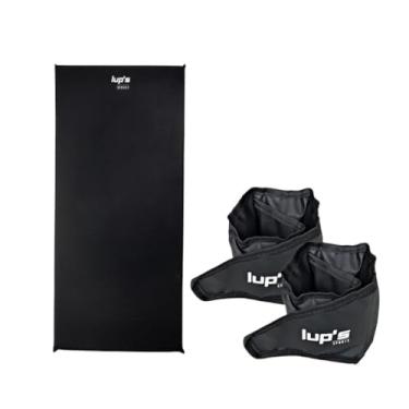 Imagem de Kit 1 Colchonete Preto + 1 Par de Caneleira de 2kg