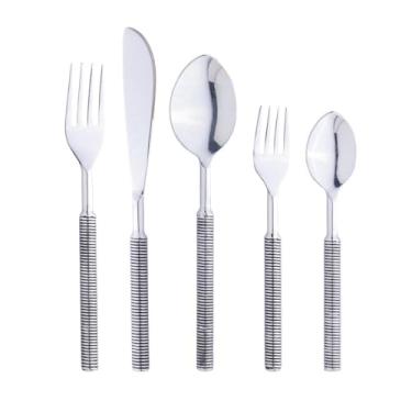 Imagem de Faqueiro Individual 5 Peças de Aço Inox Espiral - Wolff