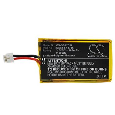 Imagem de ERGUI Bateria de 160 mAh compatível com receptor SAC54-13735 SD-825E, receptor SDR-AFE, SportHunter 825, SR-225, receptor SR-225, SR-225S