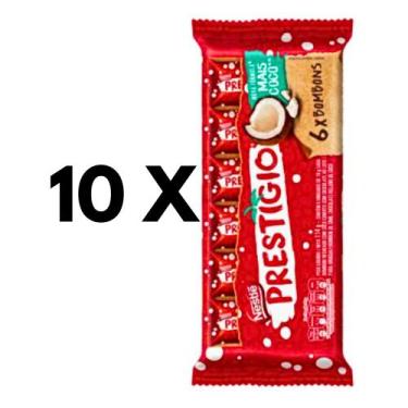 Imagem de Chocolate Prestígio Flowpack Nestlé 114G- 10 Pct C/ 6Un Cada