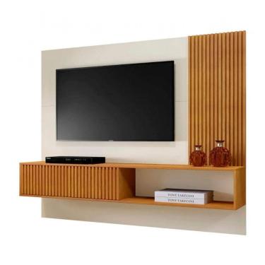 Imagem de Painel para Tv 75 Ripado com Nicho Malaga Mavaular