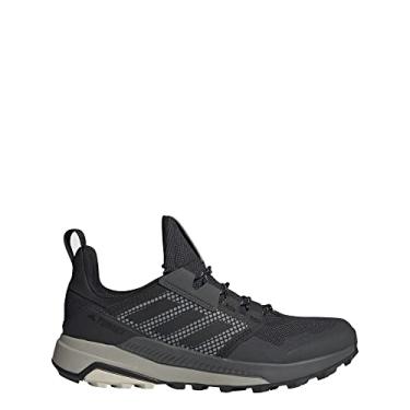Imagem de adidas Tênis de caminhada masculino Terrex Trailmaker Gore-tex, Núcleo preto/preto e alumínio, 38