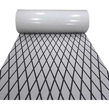 Imagem de LSS laidi Piso de barco, espuma de EVA, piso autoadesivo náutico, antiderrapante, para lancha, barco, barco, trailer, iate, caiaque, piscina, 234 x 94 cm