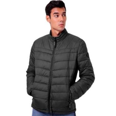 Imagem de Jaqueta Replay Masculina Nylon Matelassê Preta-Masculino
