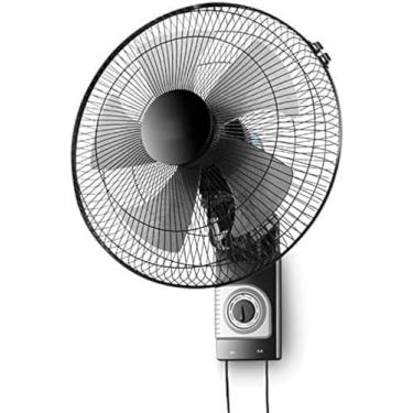 Imagem de Ventilador de parede oscilante, ventilador industrial de 16 polegadas com cabeça oscilante de 3 velocidades, operação silenciosa Ventilador elétrico Ventilador de ar fresco montado na parede