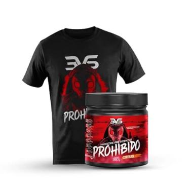 Imagem de 3VS Nutrition Combo Pré Treino Prohibido Sabor Citrus 360g + Camiseta Exclusiva Prohibido Tam. G