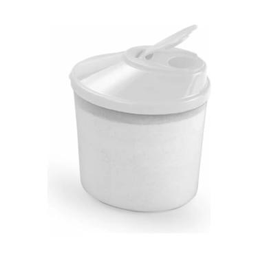Imagem de Açucareiro Farinheiro de Plástico 1 Litro Graduado Coloridos (Branco)