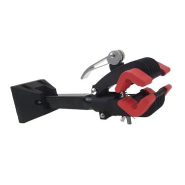 Imagem de YIJU Montado na parede suporte de reparo da bicicleta montagem em fácil instalação conveniente braçadeira trabalho suporte da bicicleta, Vermelho
