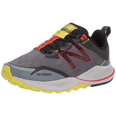 Imagem de New Balance Tênis de corrida masculino Dynasoft Nitrel V4 Trail, Cinza/Amarelo, 12 X-Wide