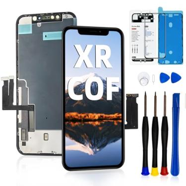 Imagem de Tela de substituição para iPhone XR COF 15.5 cm Tela LCD 3D Touch Screen Digitalizador Montagem de moldura com kit de ferramentas de reparo para A1984, A2105, A2106, A2108 com adesivo à prova d'água