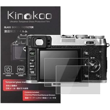 Imagem de kinokoo Protetor de tela para câmera Fujthree_browse-bin) X100S/X100/X20/X10/X-E1, película de vidro temperado de dureza 9H de 0,25 mm para câmera Fuji X100S - Sem bolhas, impressão antiarranhões e
