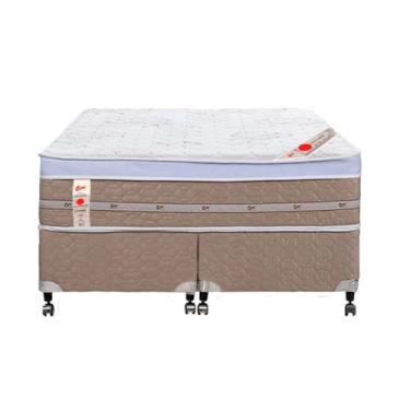 Imagem de Cama Box + Colchão Castor Com Massageador King Niponpedic One Face Tecnopedic 193x203x59cm