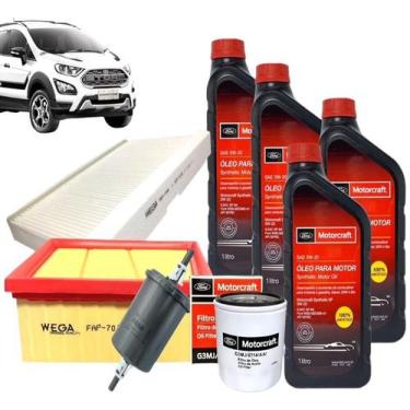 Imagem de Kit 4 Óleo 5w20 + Filtros Ka Ecosport 2.0 16v DIRECT 2017 2018 2019 20