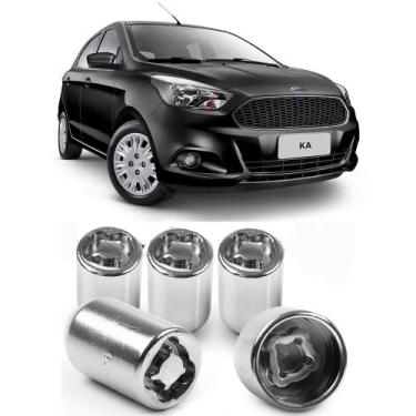 Imagem de Kit Parafuso Porca Antifurto 6CRA Roda Ford Ka Todos Modelos - RODAFUS