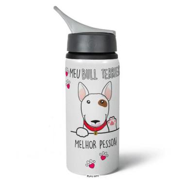 Imagem de Garrafa Squeeze NK - Meu Bull terrier, melhor pessoa! - JPS INFO