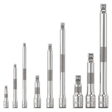 Imagem de Jogo Extensão Prolongador Soquetes C/9 Peças 1/4 - 3/8 - 1/2 - IDEA+PR