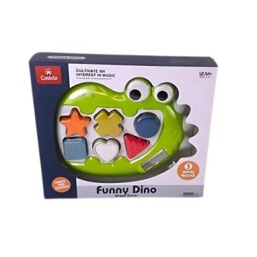 Imagem de Brinquedo Eletrônico Dino Educativo Com Som e Luz CBS0307 - Castela - 