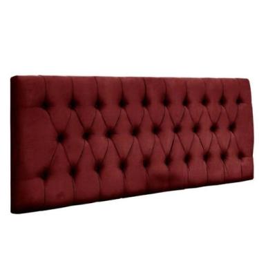 Imagem de Painel Cabeceira Dubai para cama box-1,58 Mt-Suede Vermelho - GAT MAGA
