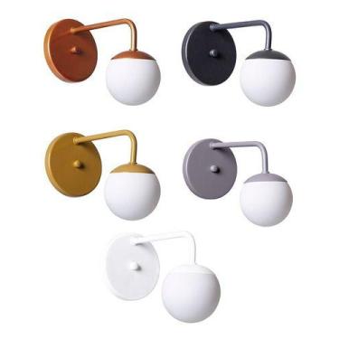 Imagem de Arandela Interno Externo Retro Bola Alumínio Decorações - IDEALLUME, B