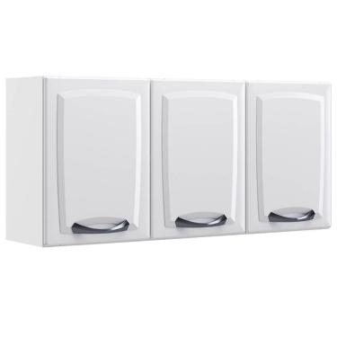 Imagem de Armário Aéreo New Premium 120cm 3 Portas Itatiaia Cor Branco