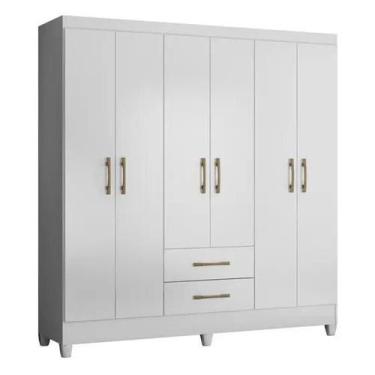 Imagem de Roupeiro panamá 6p2g branco - MOVAL