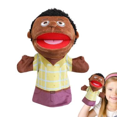 Imagem de Fantoches de membros da família, fantoches de mão de pelúcia para família - Finja brincar de fantoche | Fantoche interativo de simulação, fantoche de casa escolar com boca móvel para meninas e meninos