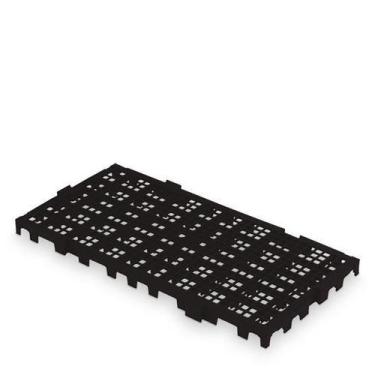 Imagem de Estrado Piso Pallet Plástico Resistente 25X50 Paletes Preto - Trioplas