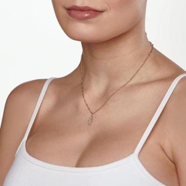 Imagem de Gargantilha com Pingente romanel folheado a ouro menino Cód. 531638 54