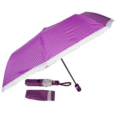Imagem de Guarda Chuva Feminino Abre Automático Resistente 35cm - HHW, Lilás