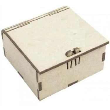 Imagem de Caixa para lembrancinha festa (Casamento) 7x7x3 cm Caixa com 10 peças 