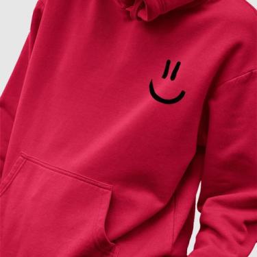 Imagem de Blusa Moletom Genuine Grit Masculina Estampada Algodão 30.1 Smile, Vin