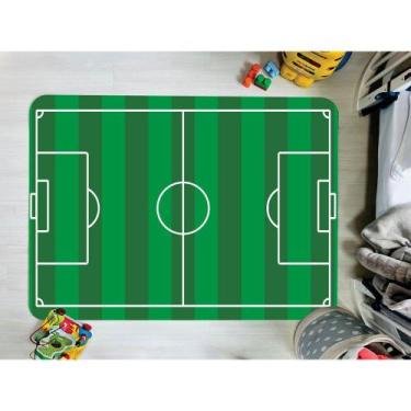 Imagem de Tapete Infantil Emborrachado Antiderrapante Divertido 90cmx125cm Campo