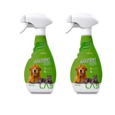 Imagem de Kit 02 Afastepet Forte 500ml Adestrador Educador Sanitário  - Labgard